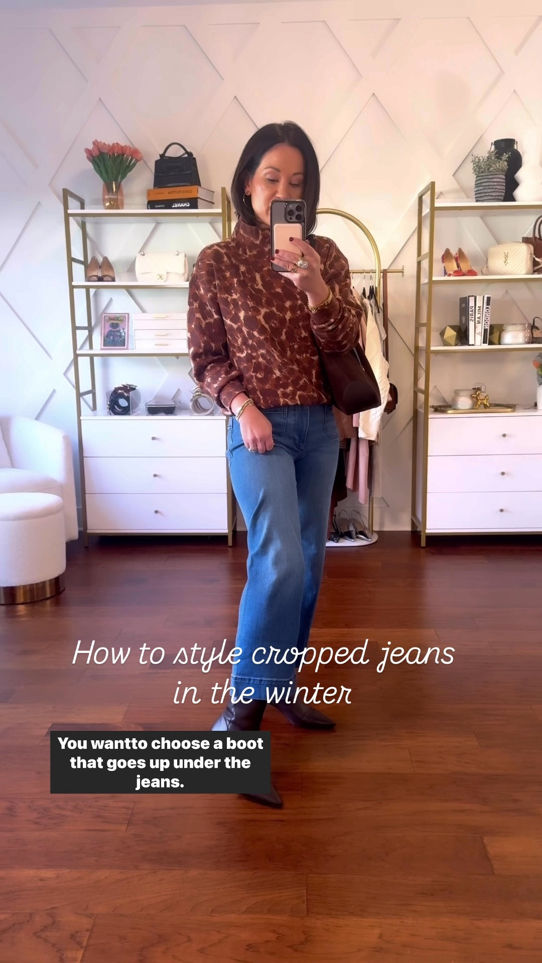 Fall outfit idea - fashion over 40 - style tips with cropped jeans - petite friendly look 

#LTKWatchNow #LTKStyleTip #LTKOver40