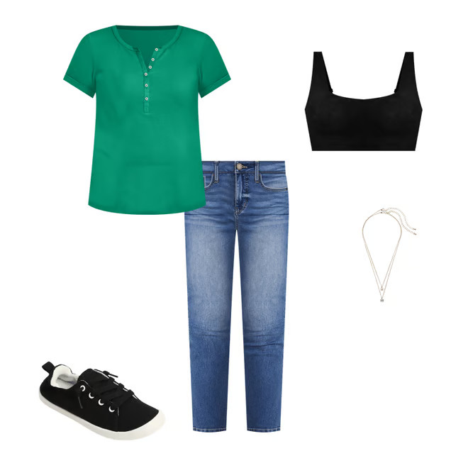 Ribbed Henley Short Sleeve Tee | Maurices