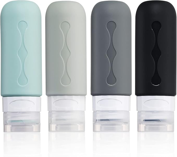 Amazon.com: Gemice Travel Bottles for Toiletries Tsa Approved Travel Size Containers BPA Free Lea... | Amazon (US)