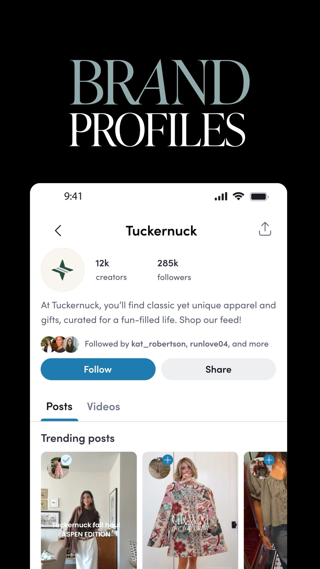 Brand Profiles are here 🚨

Now, any brand can establish its own presence in the LTK app, curating Creator content to create a dedicated destination for consumer discovery and engagement.

The first brands kicking things off next month: Nordstrom, Sephora, Ulta, Abercrombie & Fitch, Quince, Reformation, Tuckernuck, and Dorsey. Stay tuned for additional news!