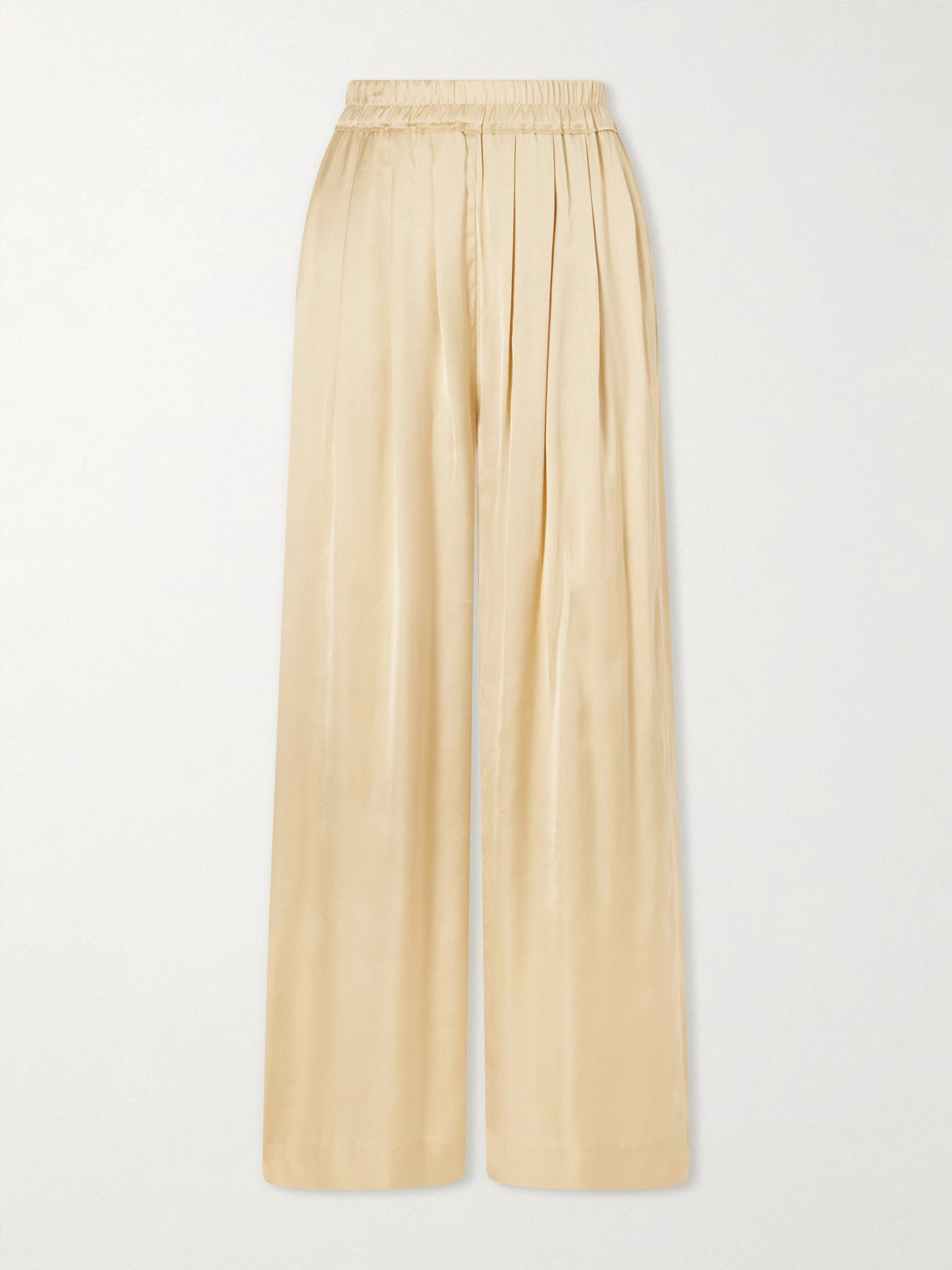 Isabel Marant - Nolia Satin Wide-leg Pants - Beige - FR 36 | NET-A-PORTER APAC