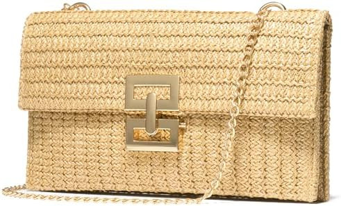 SWEETV CHUNLI Straw Purse Woven Beach Bag Summer Clutch Purse Boho Crossbody Bags for Women Small... | Amazon (US)