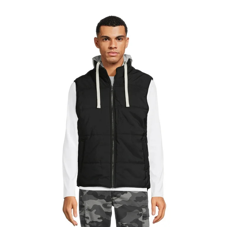George Men's and Big Men's Hooded Vest, Size S-3XL - Walmart.com | Walmart (US)