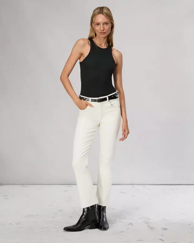 Peyton Ankle Bootcut - Ecru | rag & bone