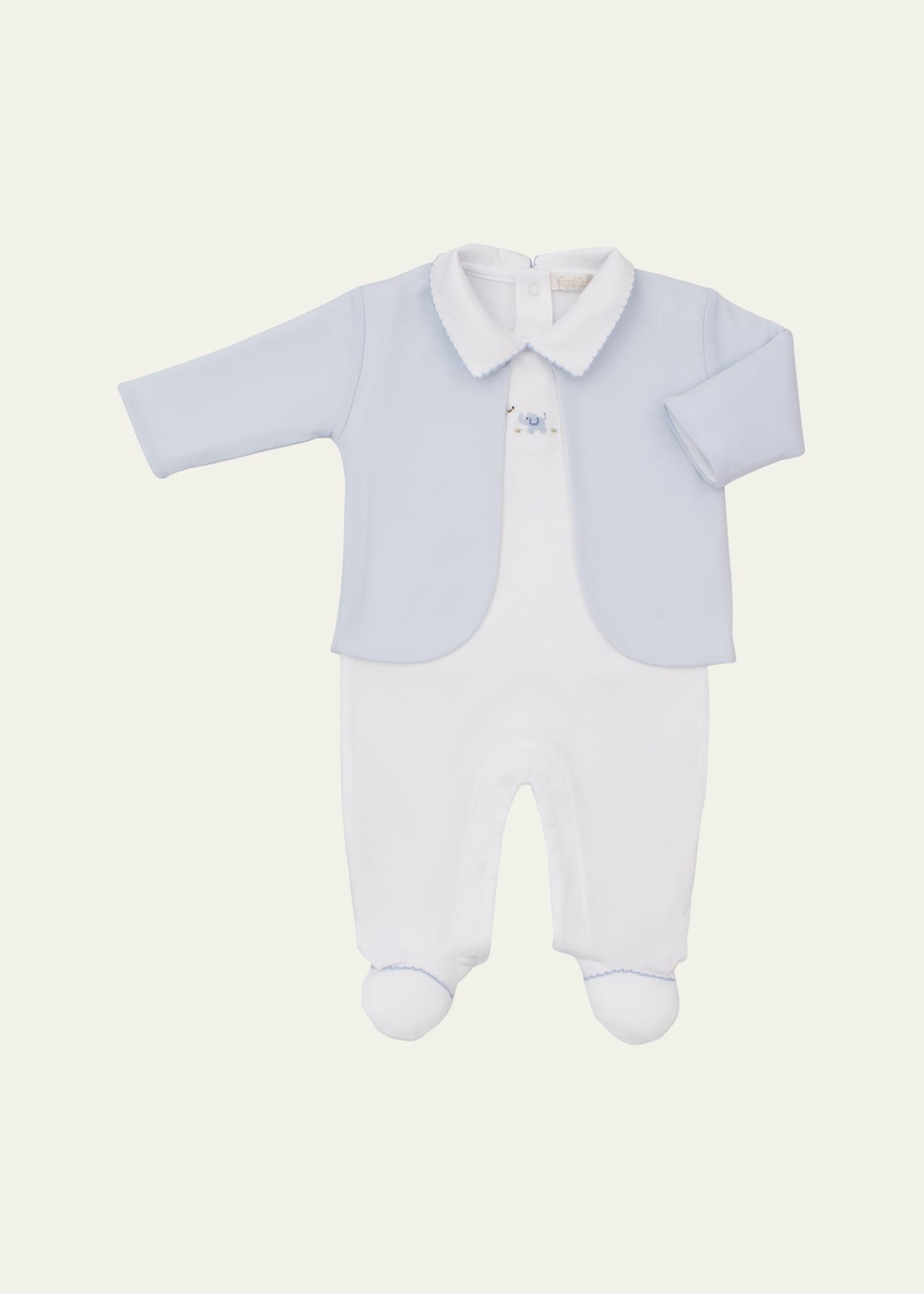 Kissy Kissy Boy's Premier Elephant Empire Jacket & Footie Set, Size Newborn-6M | Bergdorf Goodman