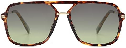 SOJOS Sunglasses for Women & Men, Square, Retro, Polarized Lens, Trendy Aviator, 90s Shades | Amazon (US)