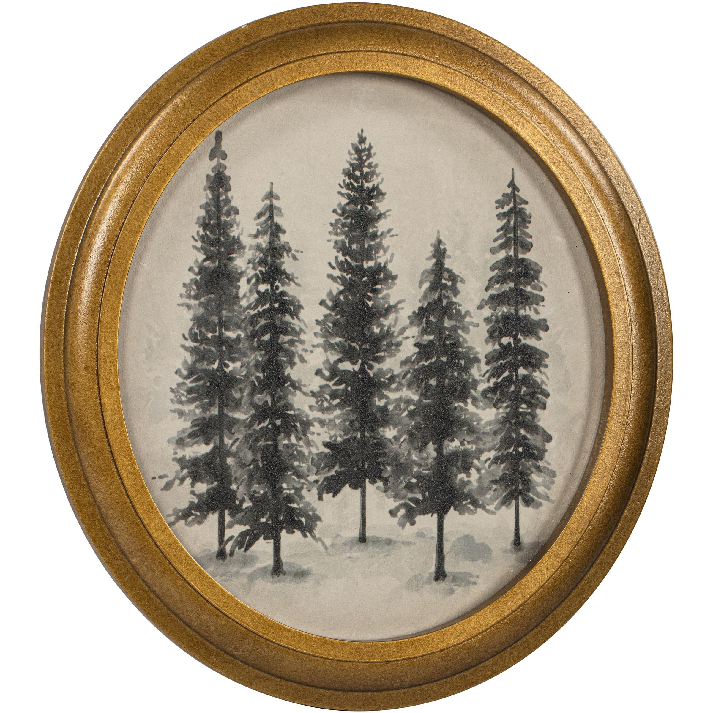 My Texas House Proud Pines Framed Holiday Wall Art 10.83x11.81 | Walmart (US)