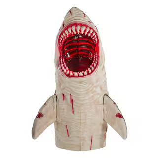 7 ft. Dead Water LED Megalodon Shark | The Home Depot