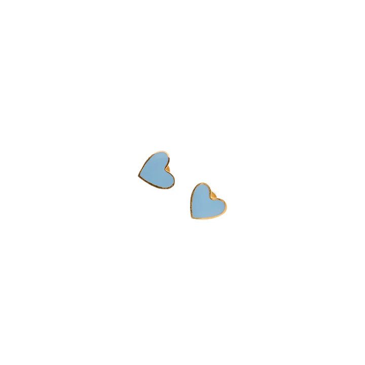 Enamel Heart Stud Earring | Pip Pop Post