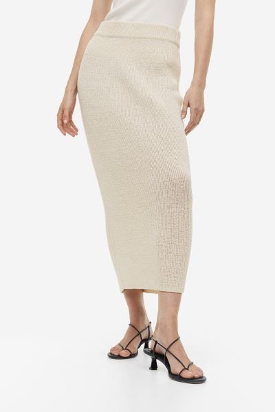Knitted silk-blend skirt | H&M (UK, MY, IN, SG, PH, TW, HK)
