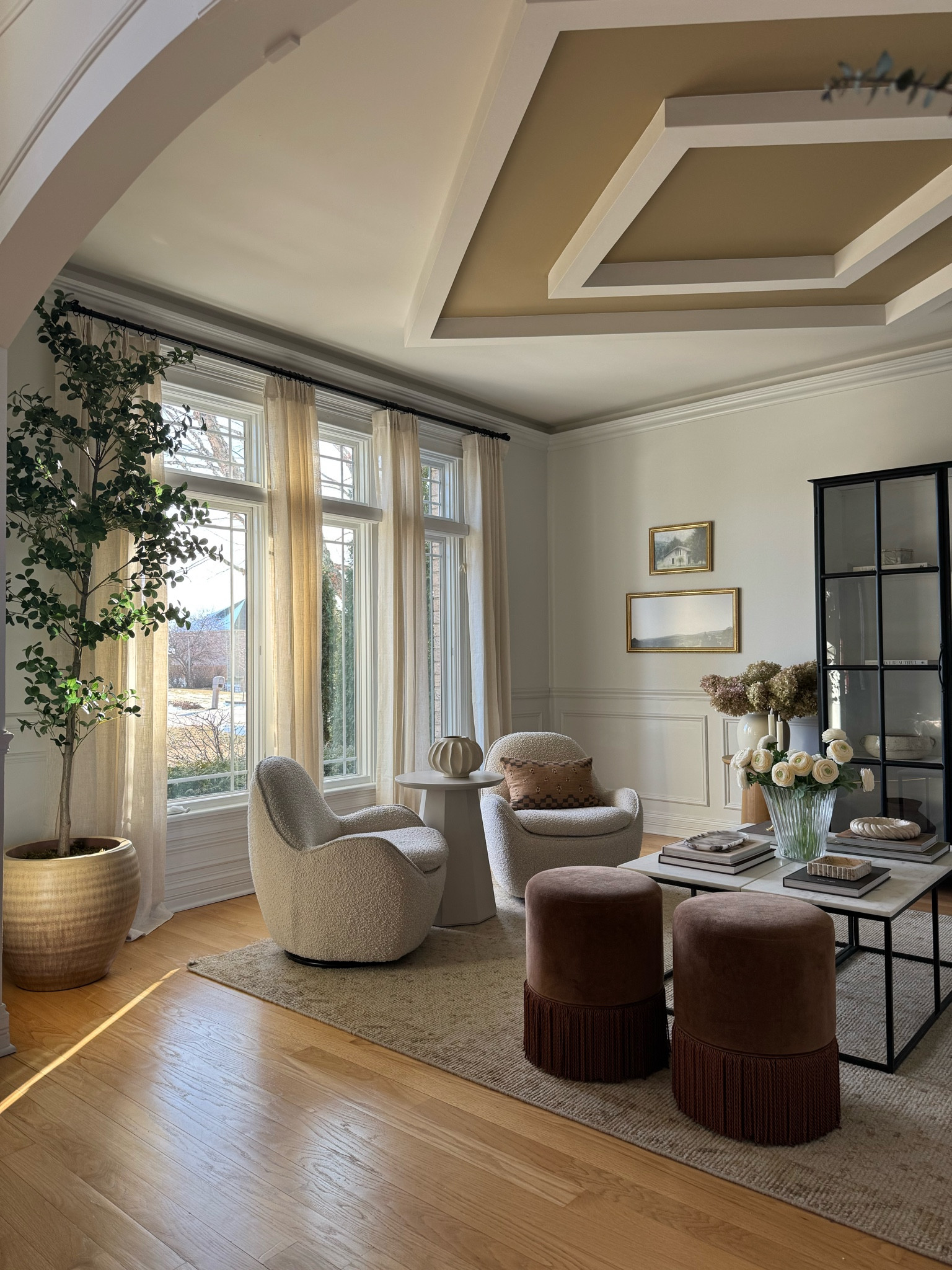 Living room/front sitting room views! So in love with our new curtains here! Psssst I just ordered new chairs for this space and cannot wait to share! 

#LTKHome #LTKSaleAlert #LTKMostLoved