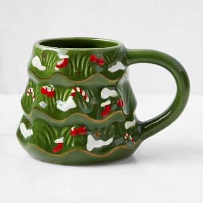 Figural Christmas Tree Mug | Williams-Sonoma