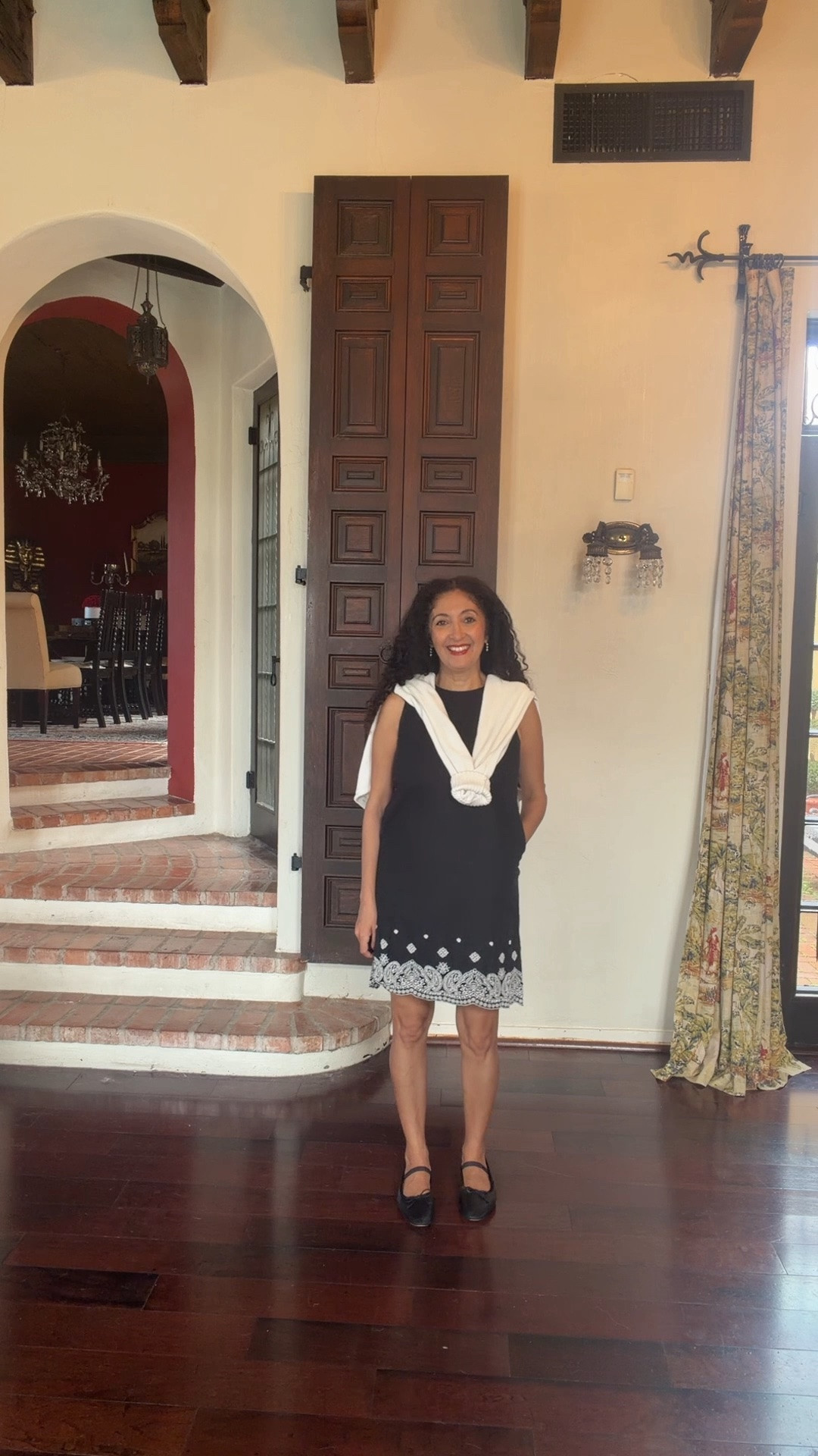 Outfit for shopping/antiquing in a historic downtown. Distress is an older style from @petitestudionyc but I linked similar dresses and Mary Jane’s as well as this same sweater below.

#LTKootd #LTKOver40 #LTKPetite
