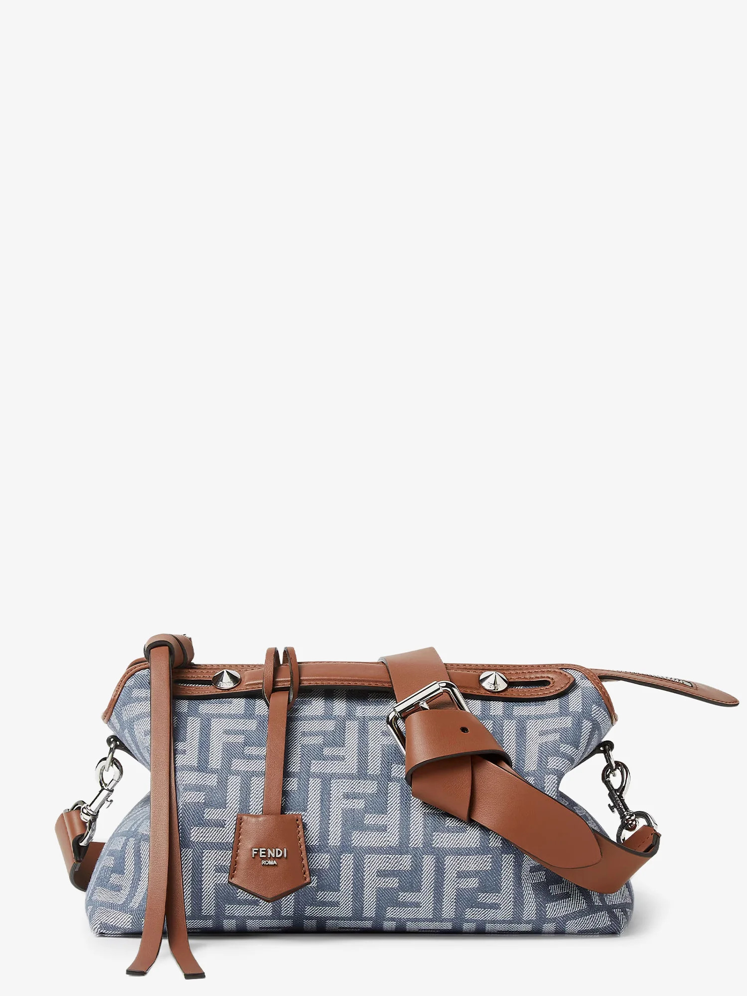 By The Way Soft Medium FF Jacquard denim crossbody bag - FENDI - gender_Woman | Nugnes 1920