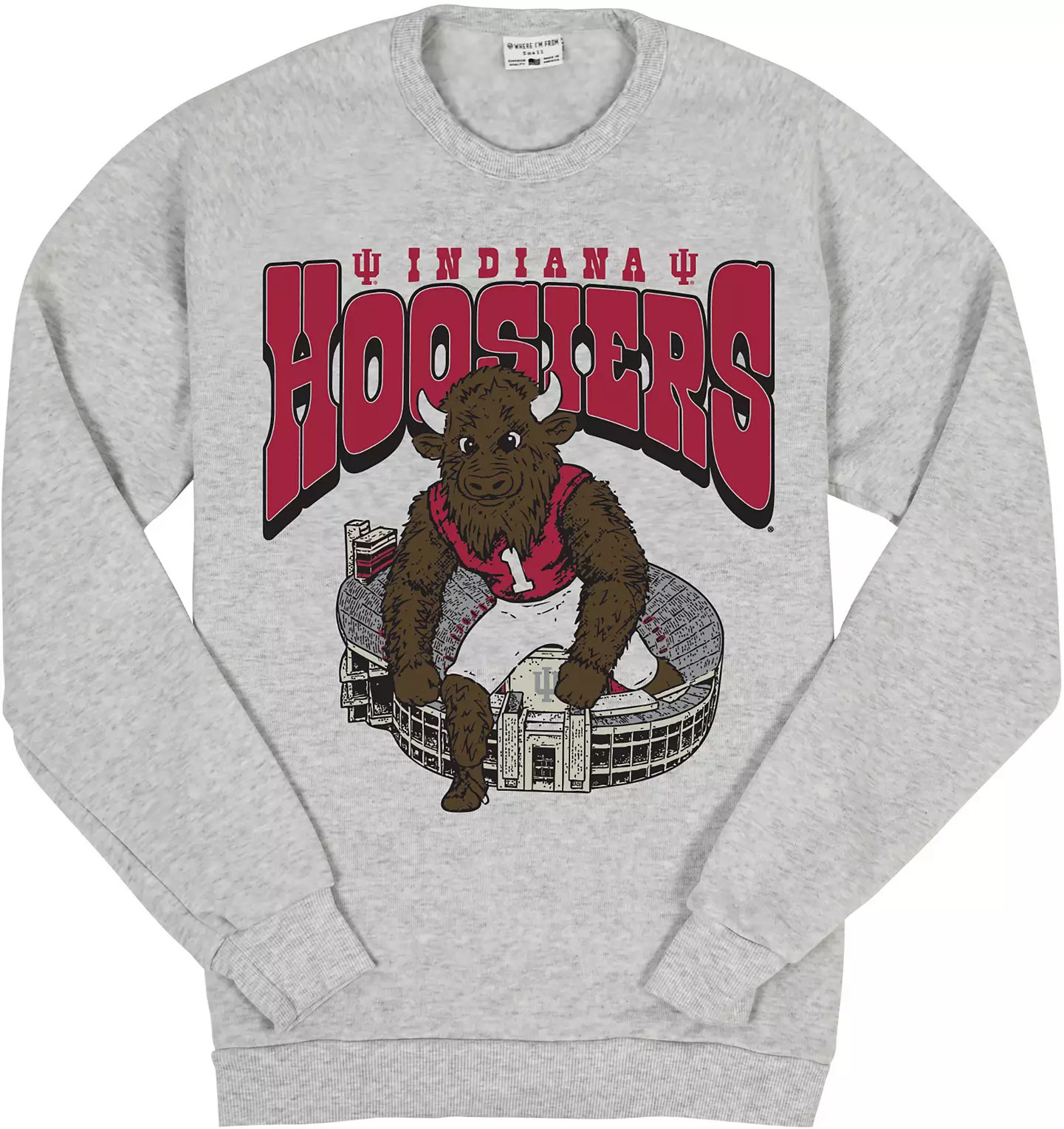 Where I'm From Men's Indiana Hoosiers Red Crewneck Sweatshirt | DICK'S Sporting Goods