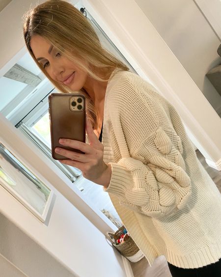 My favorite knit cardigan has the cutest bubble detail on the sleeve! I sized up one for coziness. It’s Amazon Prime and on sale now! I have the ivory and gray! 

Cozy sweater. Open cardigan. Amazon fashion. Work from home outfit. 

#amazon

#LTKfit #LTKsalealert #LTKFind