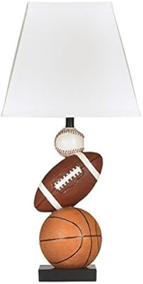Signature Design by Ashley - Nyx Sports Table Lamp - Children's Lamp - Sports Fan - Brown | Amazon (US)