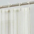 My Texas House Emerson Linen Stripe Light Filtering Tie Top Curtain Panel Pair, Taupe, 76" x 106" | Walmart (US)