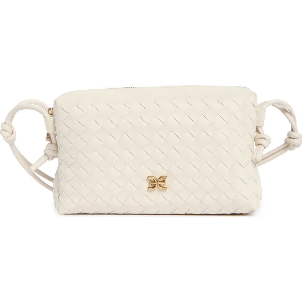 Sam Edelman Margo Small Woven Crossbody Bag in Ivory at Nordstrom Rack | Nordstrom Rack