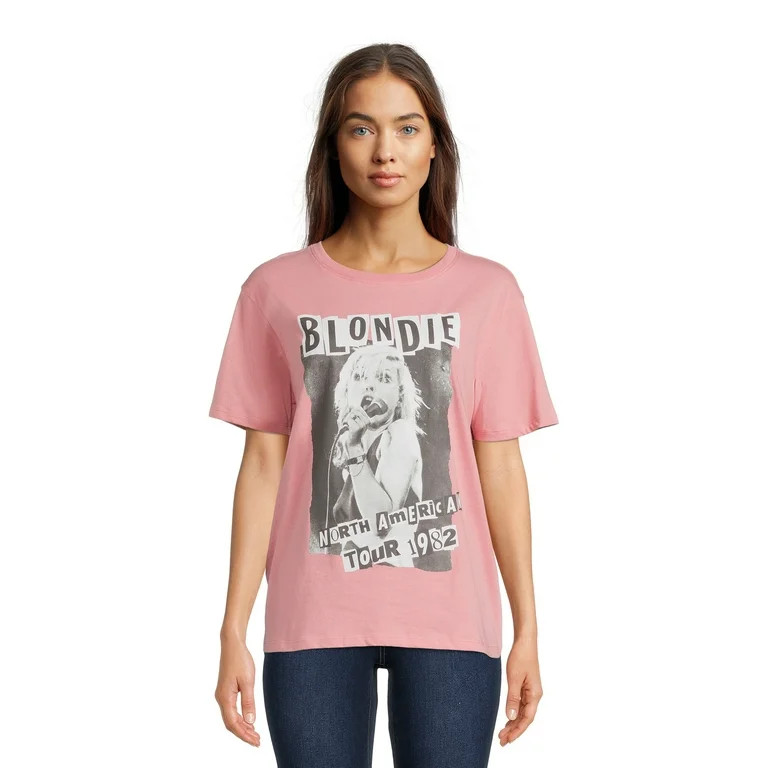 Time and Tru Women's Rock Band Graphic Tee - Walmart.com | Walmart (US)