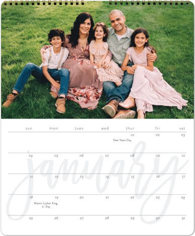 "Big Month" - Customizable Photo Calendars in White by Erin Deegan. | Minted