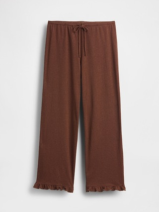 Linen-Blend Ruffle PJ Pants | Gap (CA)