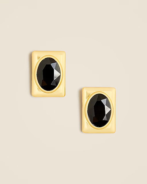 Oversized crystal-embellished studs | J. Crew US