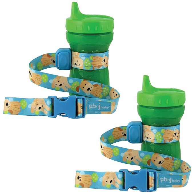 PBnJ Baby SippyPal Sippy Cup Holder Strap Leash Tether (Puppy 2-Pack) | Amazon (US)