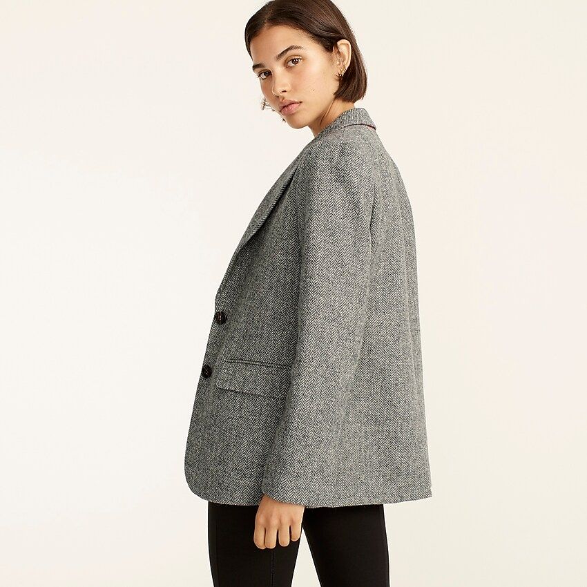 Boyfriend blazer in graphite herringbone English wool | J.Crew US