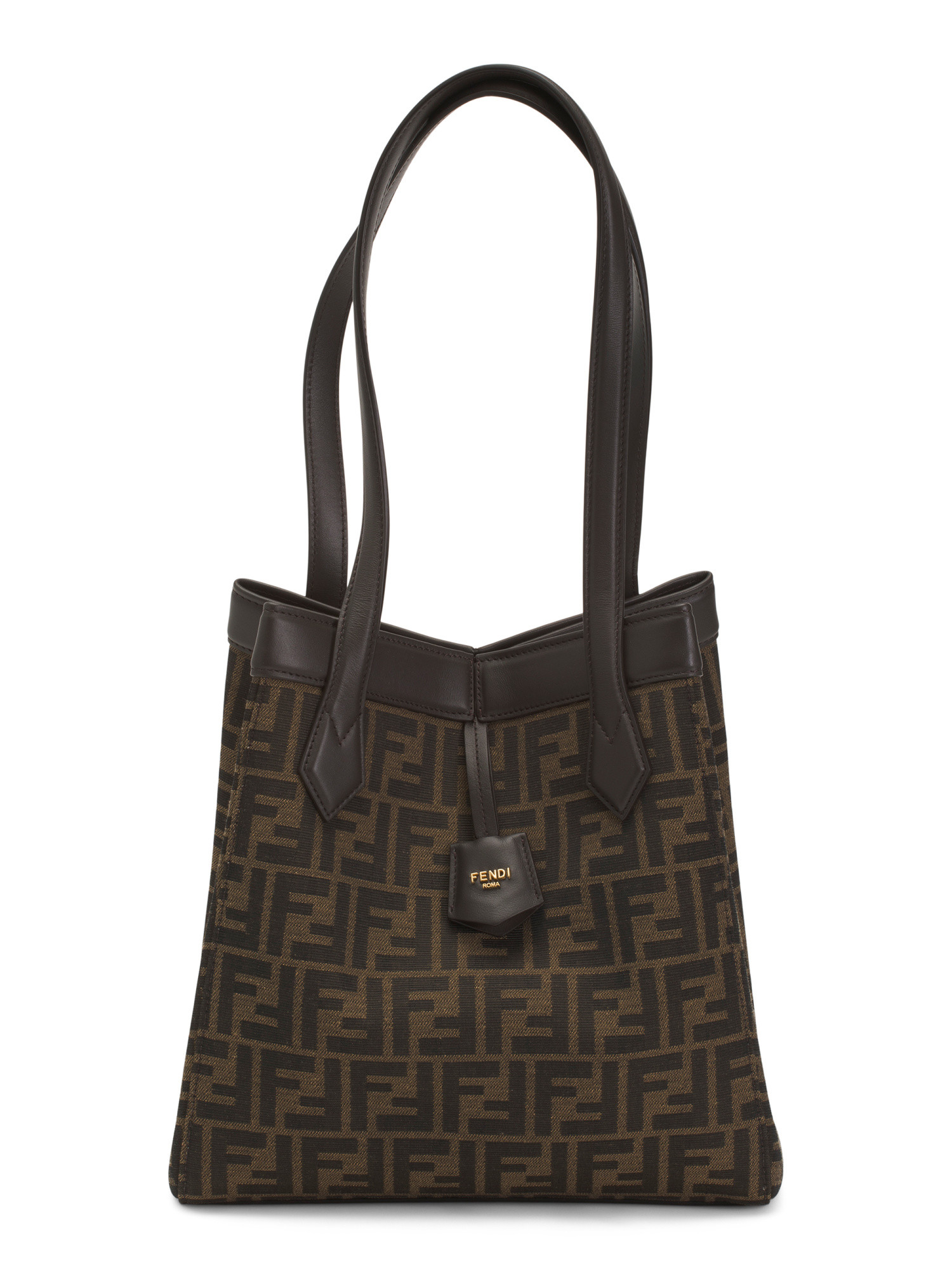 Made In Italy Leather Fabric And F F Origami Medium Convertible Tote | TJ Maxx