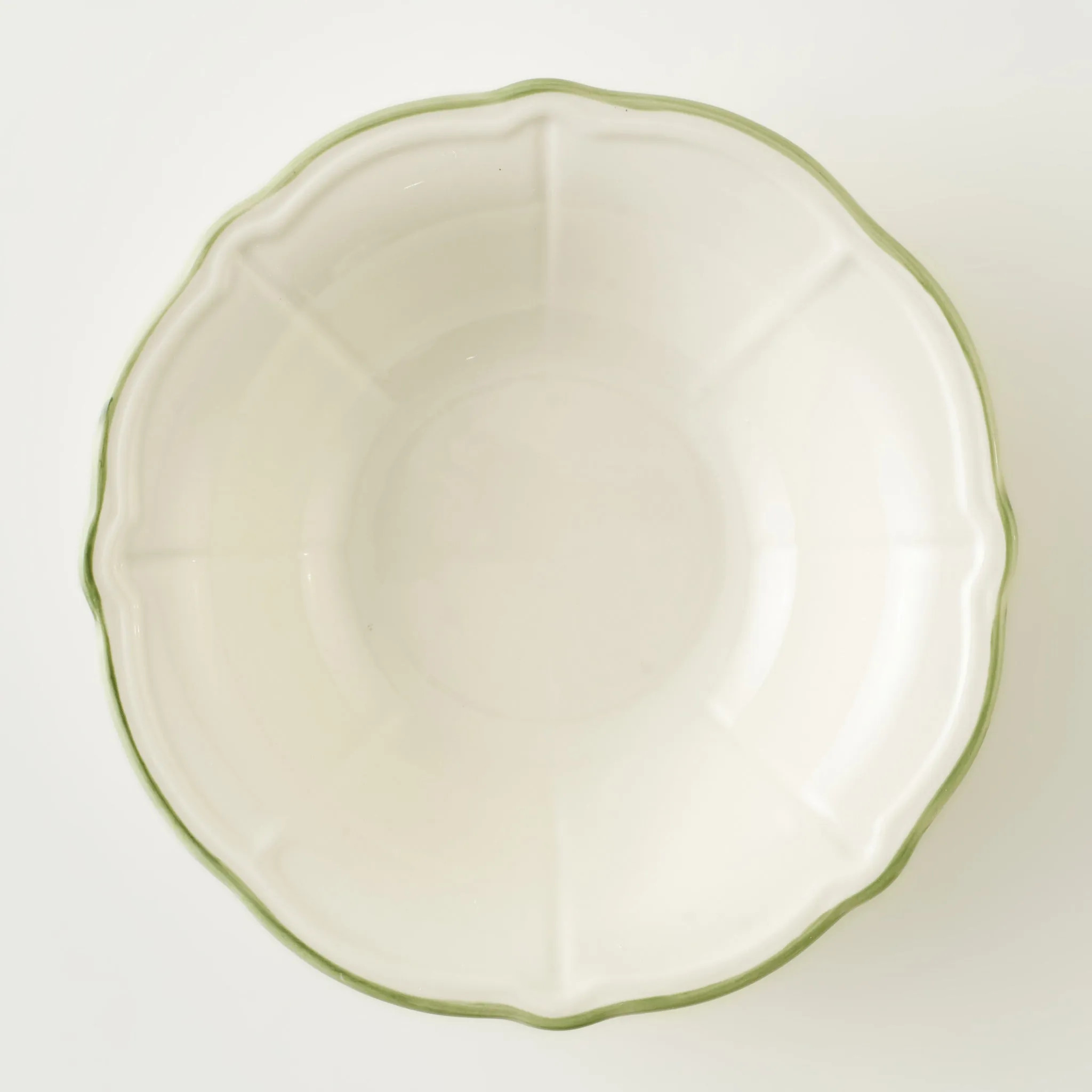 Julia Scalloped Stoneware Salad Bowl | Bella Maison USA