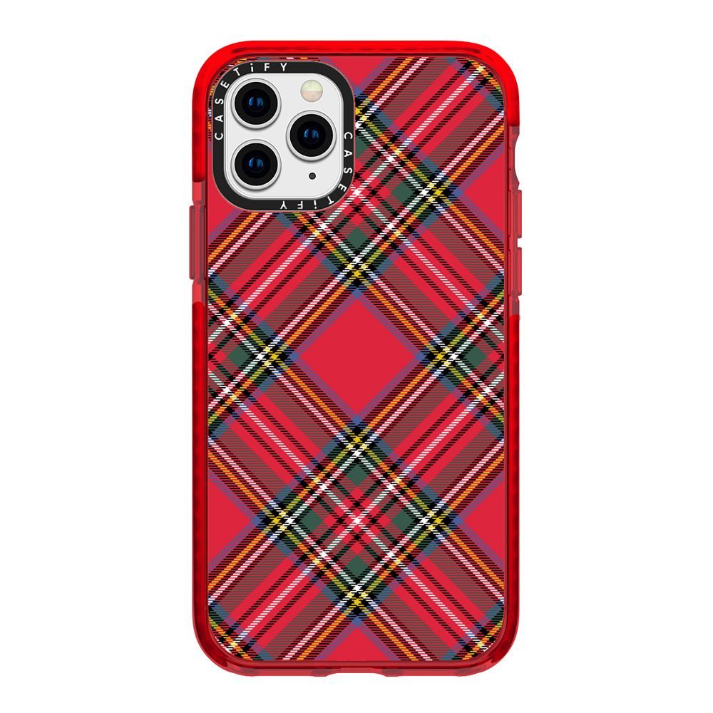 Red & Green Gingham Plaid Pattern (Diagonal) | Casetify