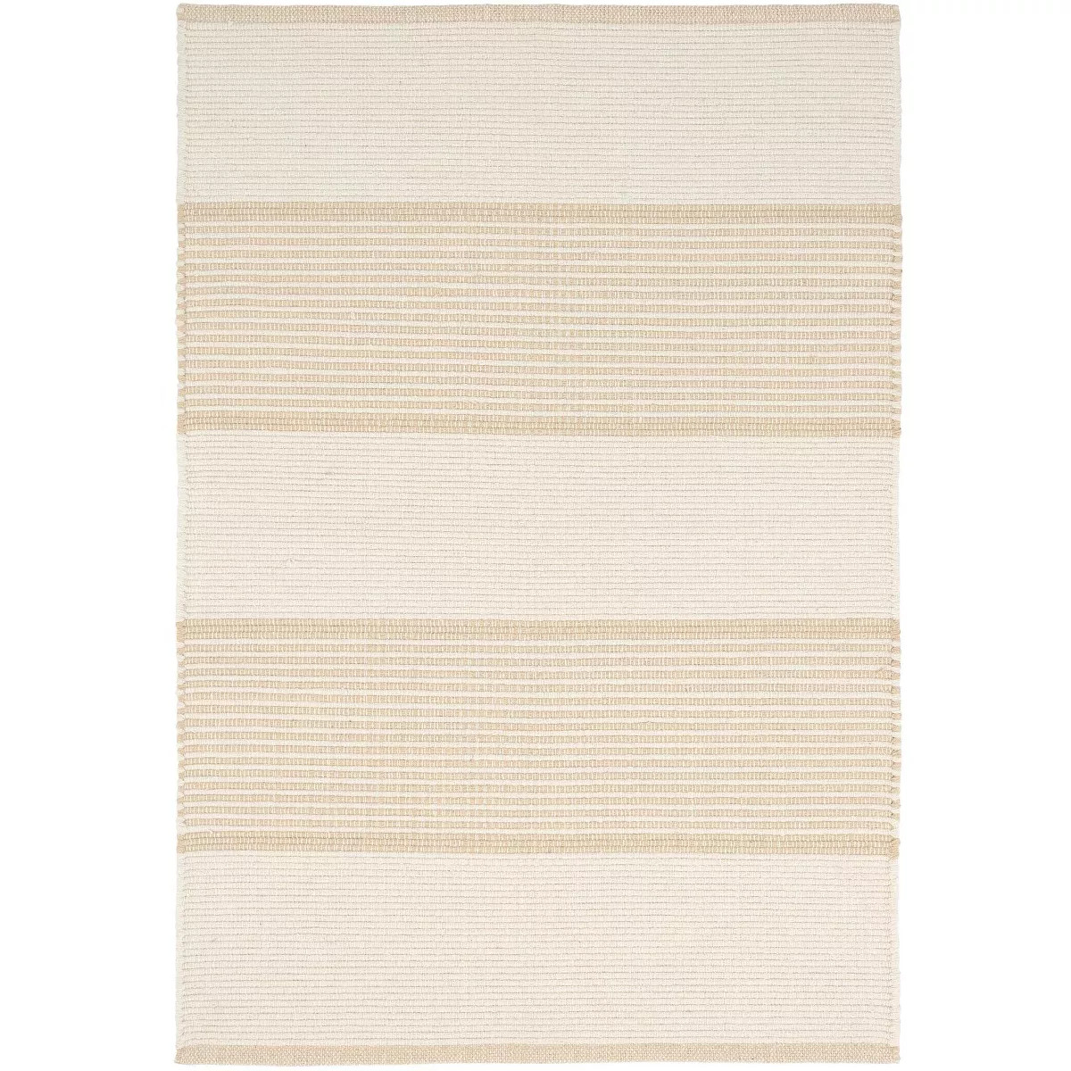 Annie Selke - Dash & Albert La Mirada Wheat Handwoven Cotton Rug, 9x12, Wheat | Target