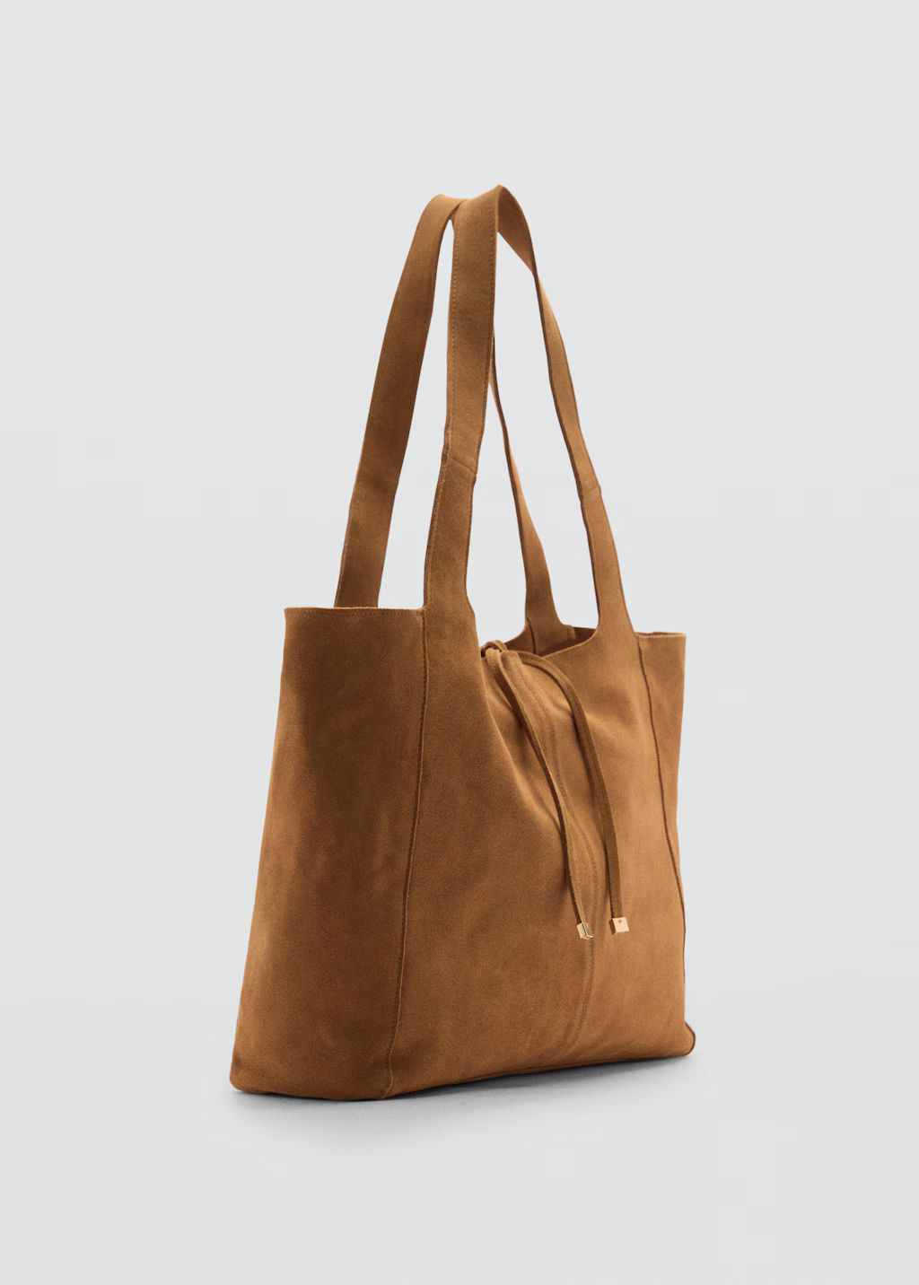 Leather shopper bag | MANGO (UK)