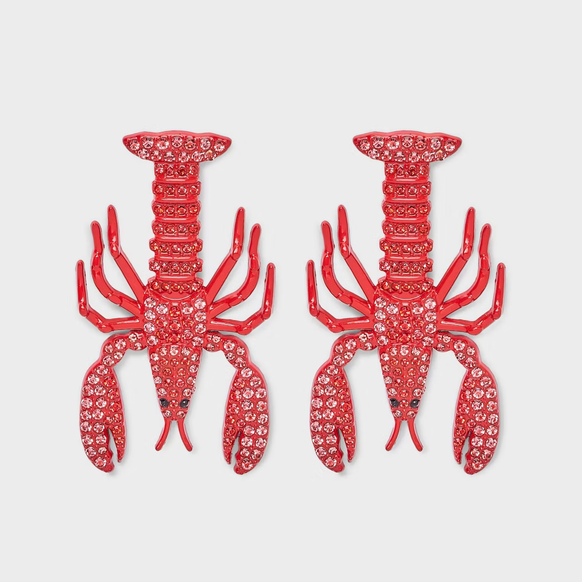 SUGARFIX by BaubleBar Pinch Me Lobster Statement Earrings - Red | Target