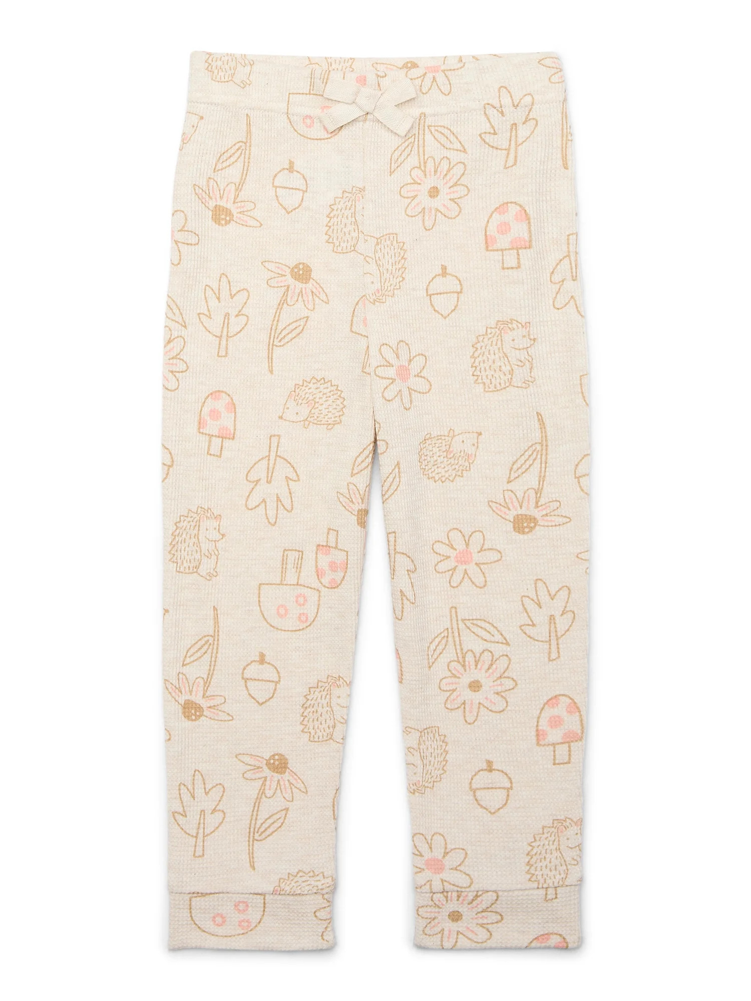 Garanimals Toddler Girls Print Thermal Joggers, Sizes 18M-5T | Walmart (US)