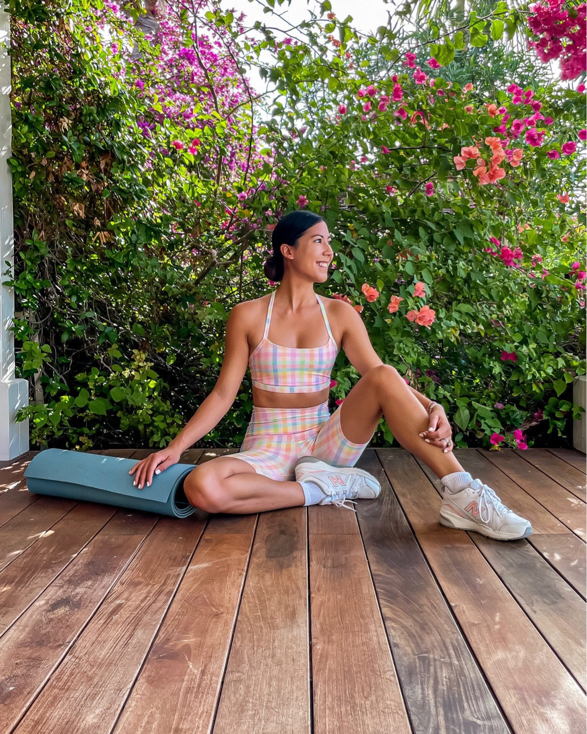 This bike short set is one of my favorites for a variety of workouts and is such a fun colorful print for a tropical vacation 

#LTKSeasonal #LTKfit #LTKunder100