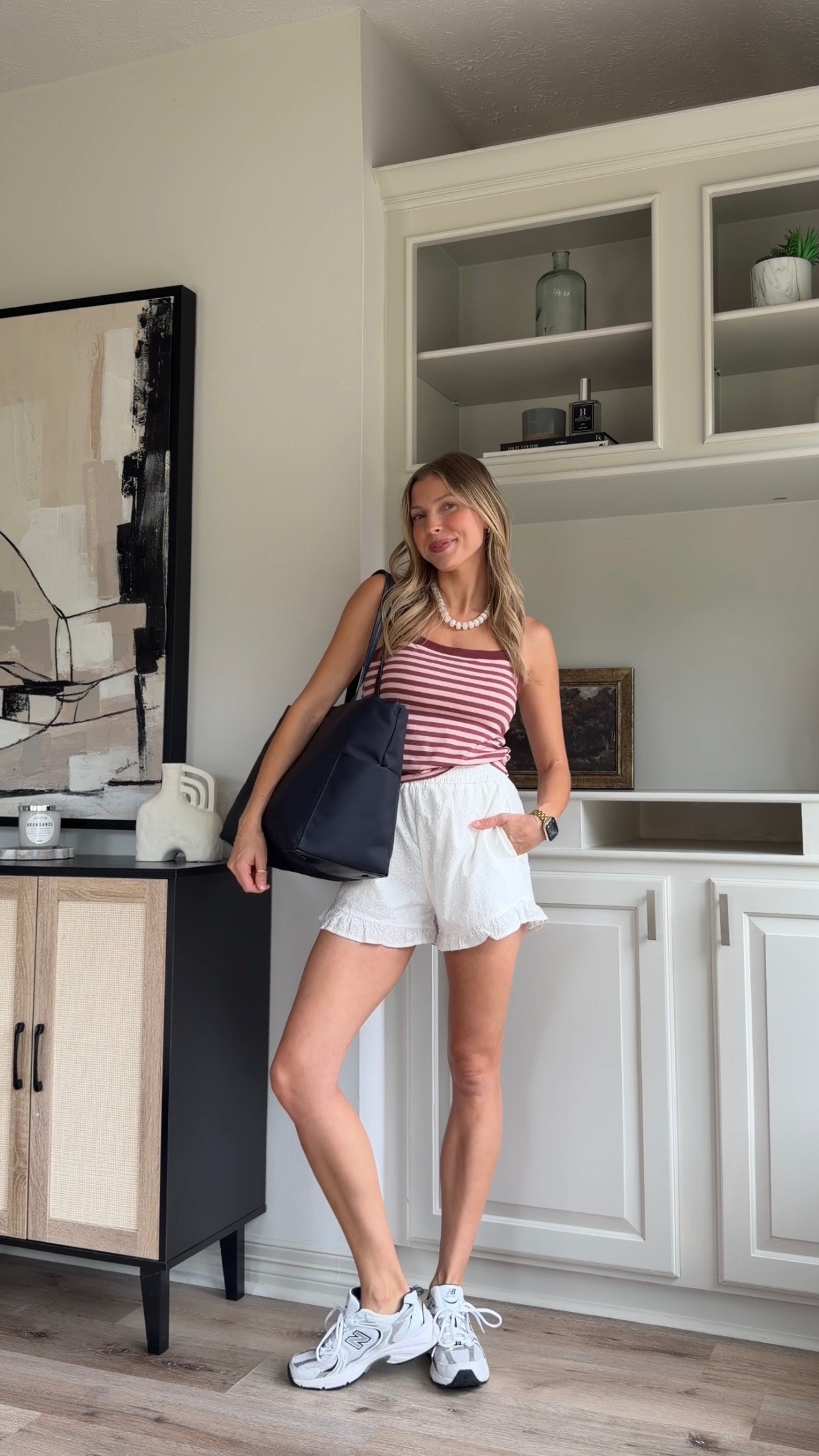 Summer capsule outfit | S in tank (part of set) + S shorts 

 #LTKootd #LTKmomlife