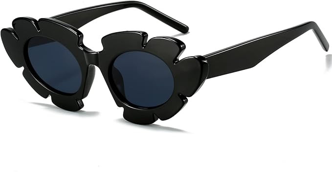 EYLRIM Cat Eye Flower Sunglasses for Women Fashion Fun Shades Cute Sun Glasses UV 400 Protection(... | Amazon (US)