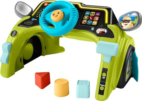 Fisher-Price Baby & Toddler Learning Toy Laugh & Learn Sit & Steer Driver Car Activity Center with Smart Stages for Ages 6+ Months | Amazon (US)