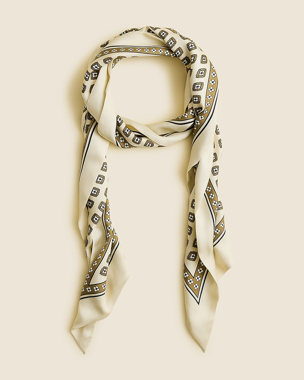 Printed silk scarf | J. Crew US