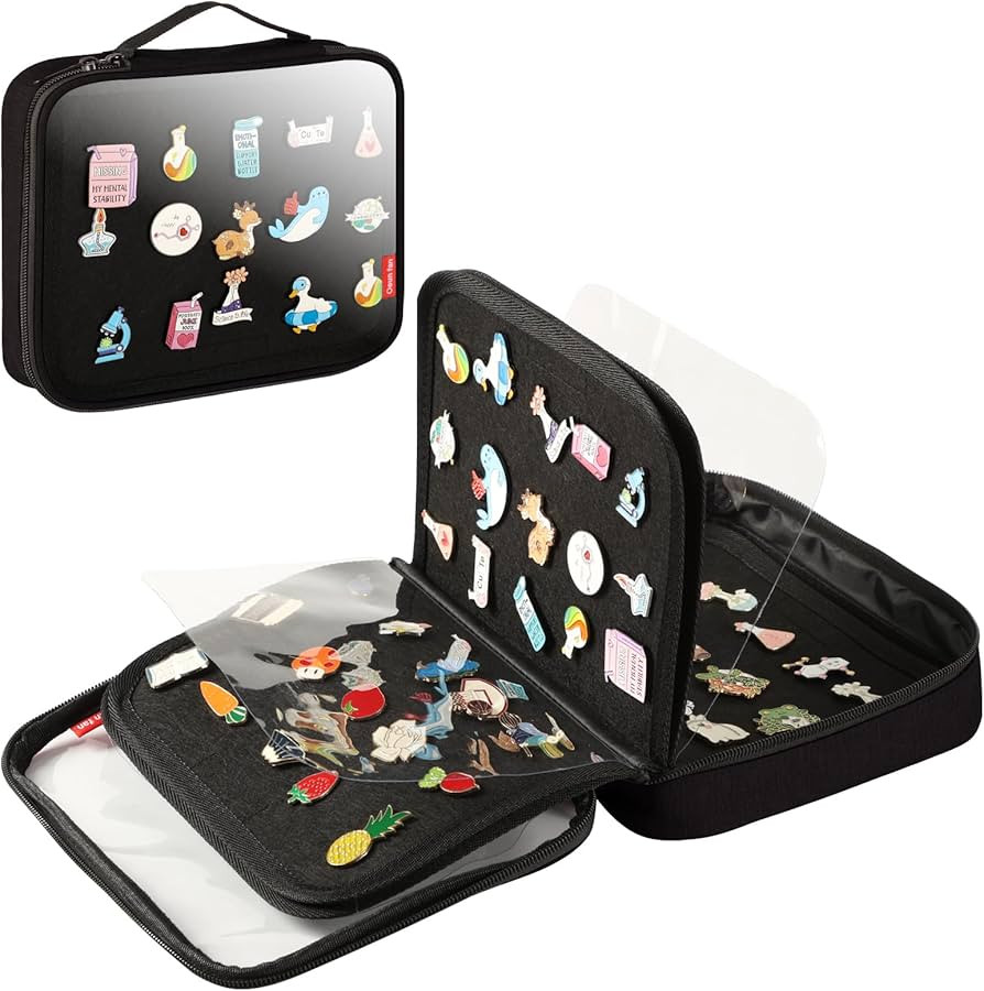 Enamel Pin Display Book, Small Collections Or Travel Pin Trading Book, Pin Collector Display Bag,... | Amazon (US)