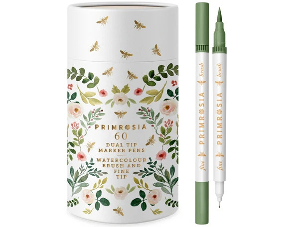 Primrosia 60 Dual Tip Watercolor Markers Fine and Brush Tips | Etsy | Etsy (US)