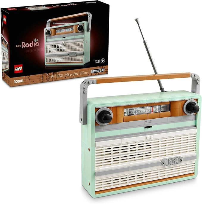 LEGO Icons Retro Radio Building Set for Adults - Home Decor for Bedroom or Desk with Vintage Aest... | Amazon (US)