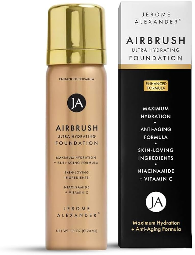 Jerome Alexander Airbrush Foundation Ultra Hydrating, Spray Foundation Makeup with 2x the Active ... | Amazon (US)