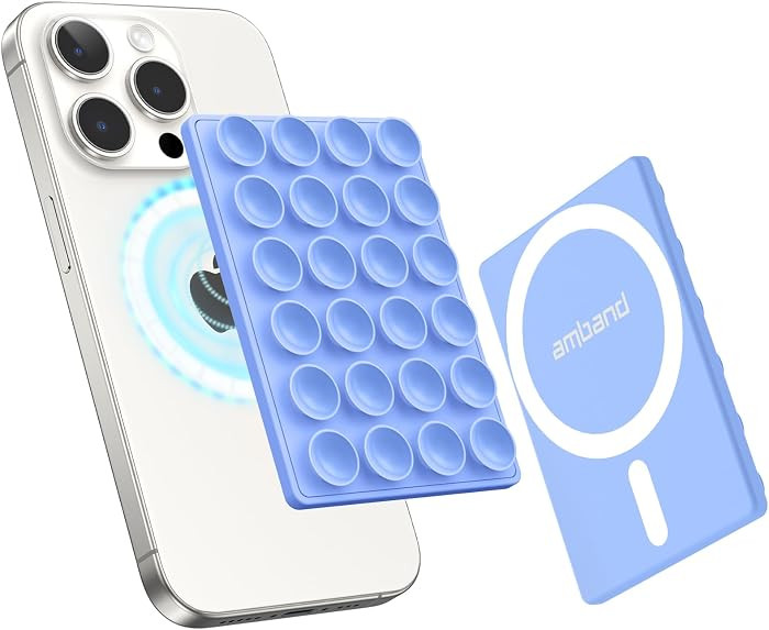 amBand Airplane Travel Essential Accessories Phone Holder for Women Men, Magnetic Suction Cup Pho... | Amazon (US)