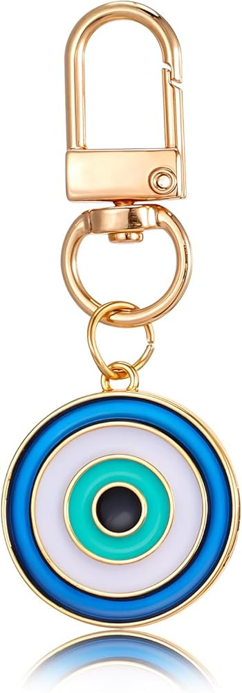 APLZGMG Lucky Evil Eye Keychains Blue Eye Key Ring Bag Purse Keychains Amulet Pendant Protection ... | Amazon (UK)