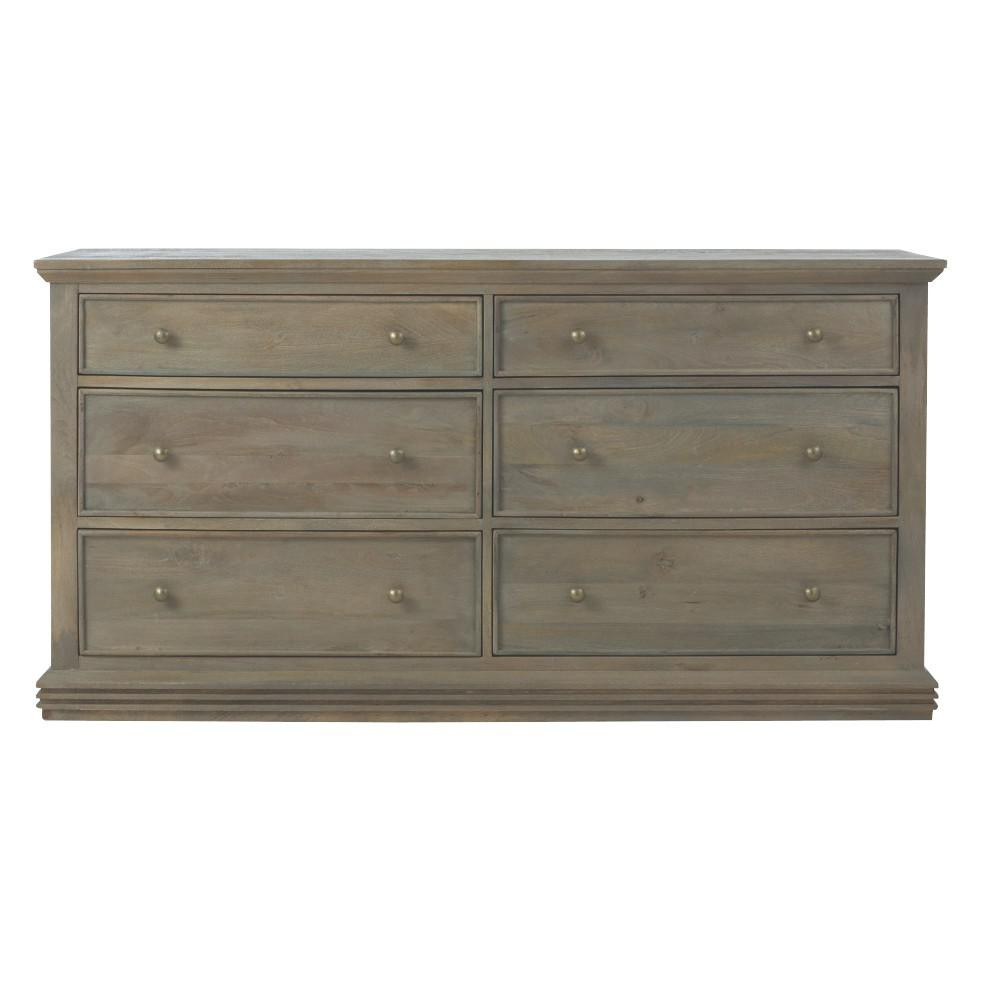 Home Decorators Collection Aldridge 6-Drawer Antique Grey Dresser 9419400270 - The Home Depot | The Home Depot