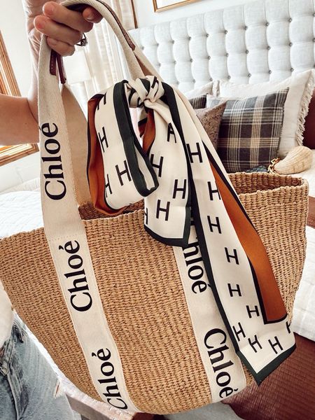 Hermes look for less Amazon scarf only $10, Chloe tote bag 

#LTKItBag #LTKStyleTip