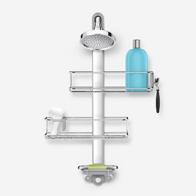 simplehuman Adjustable Shower Caddy Medium Stainless Steel/Anodized Aluminum | Target